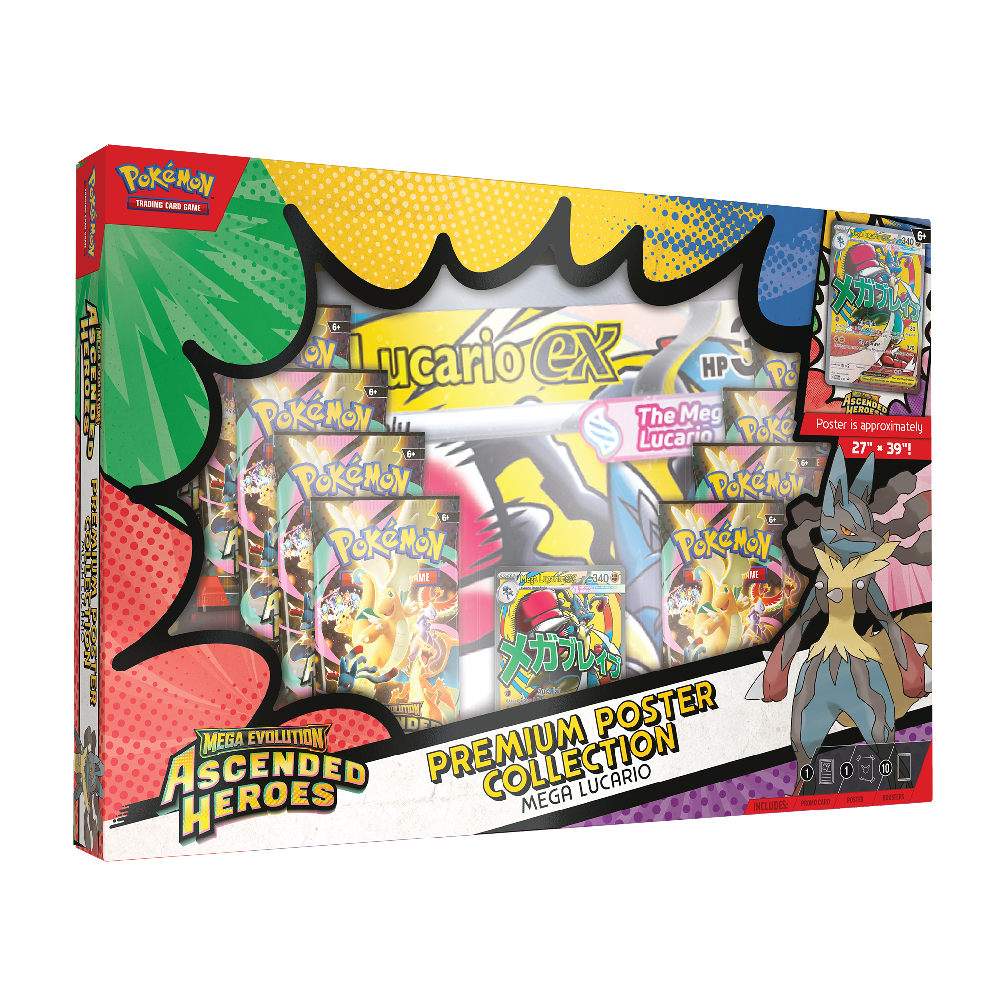 Pokemon Ascended Heroes Premium Poster Collection Box - Lucario PREORDER