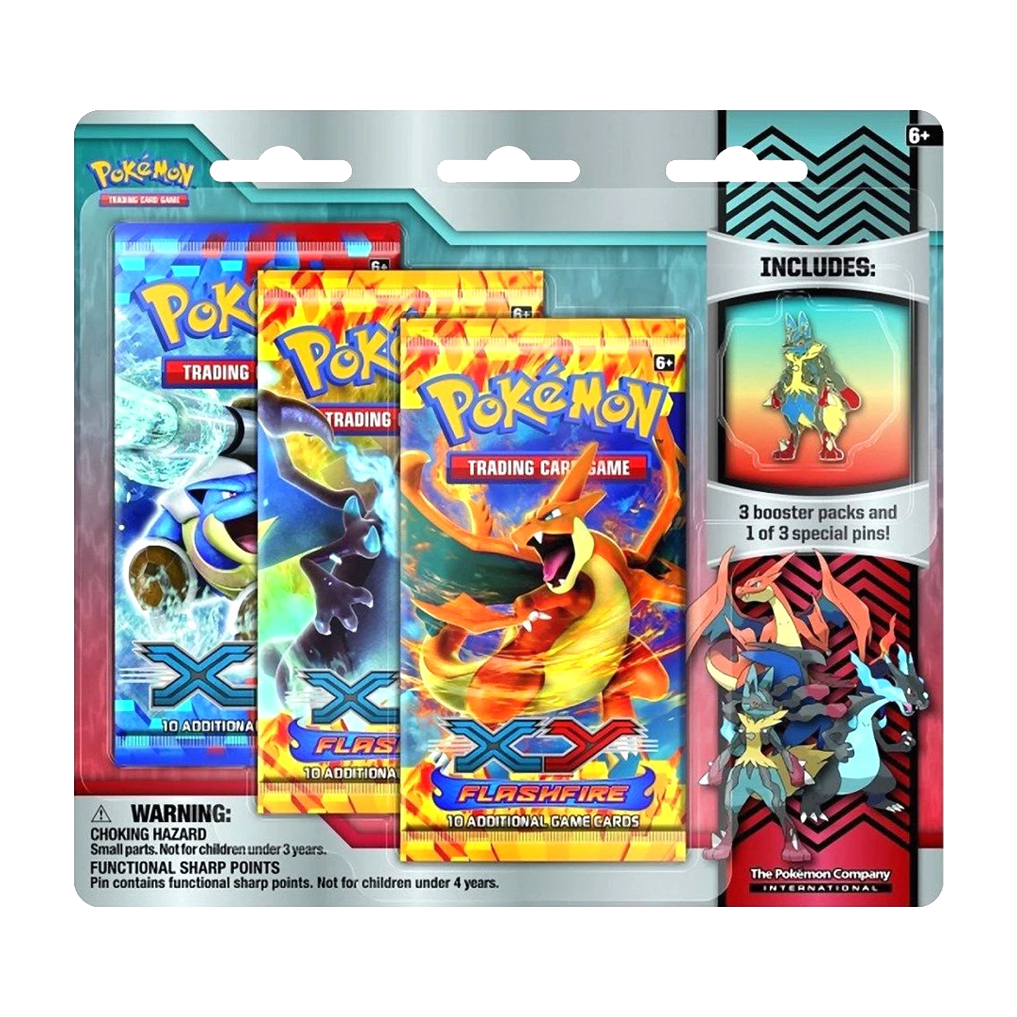 Pokemon XY Base and Flashfire 3 Pack Blister - TCG Tower