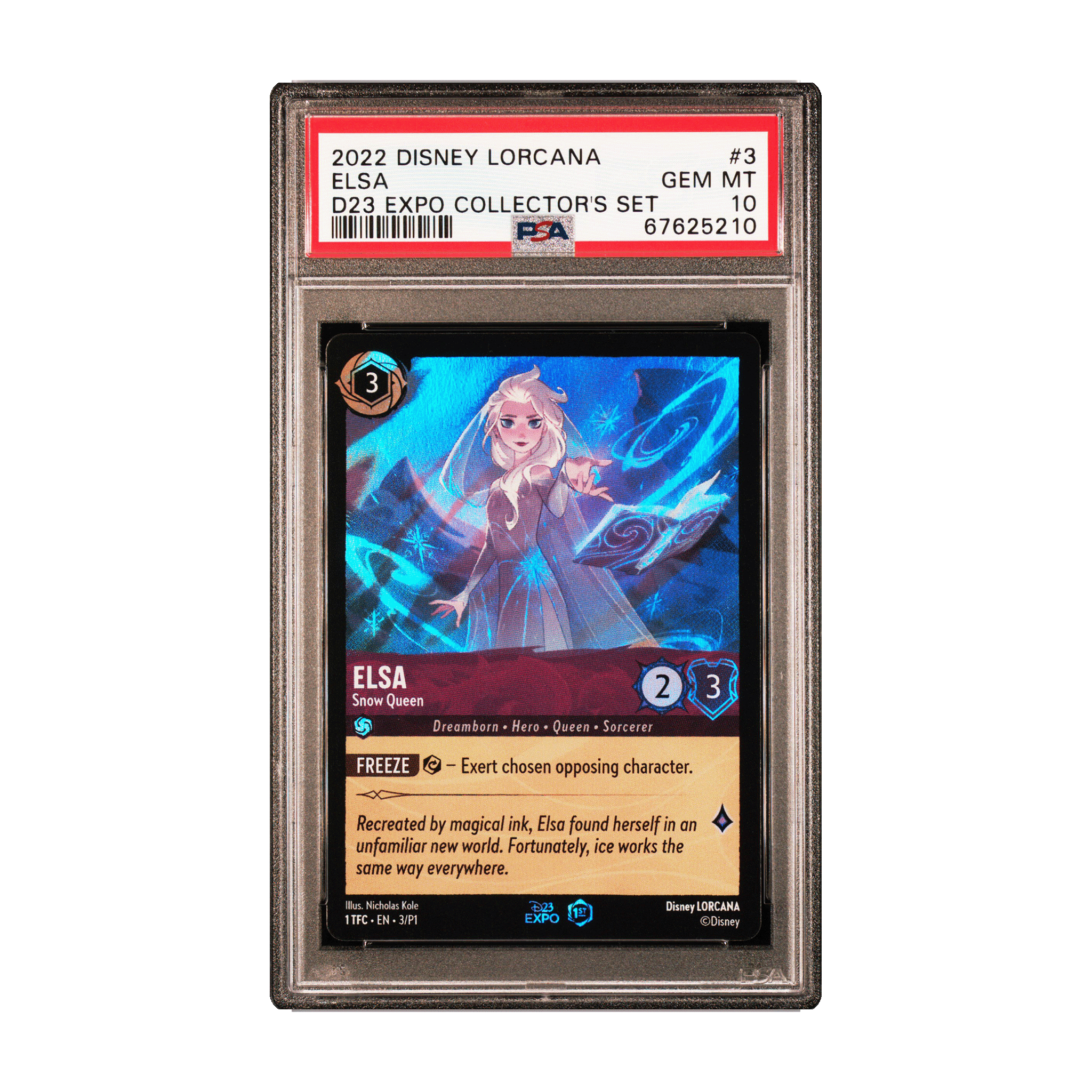D23 Promo Elsa - Snow Queen PSA 10 - TCG Tower