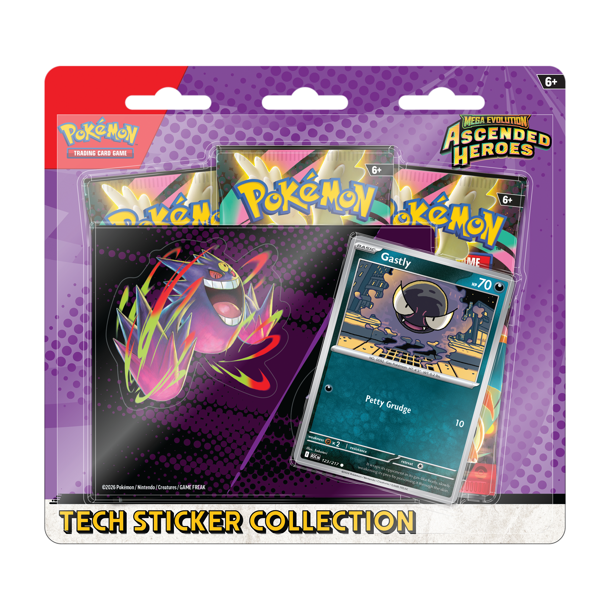 Pokemon Ascended Heroes Tech Sticker - Ghastly PREORDER