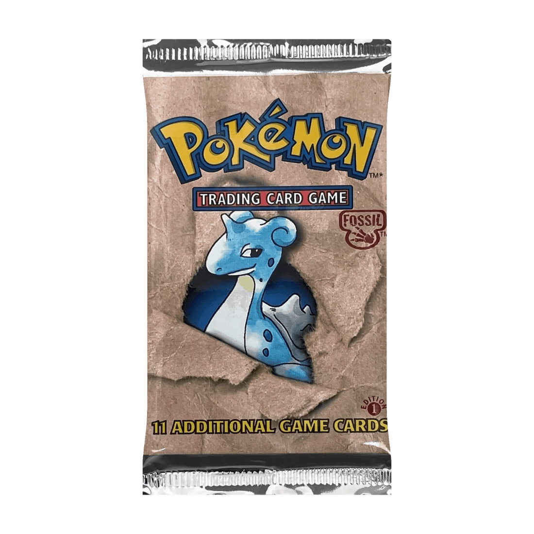Pokemon Fossil 1st Edition Booster Pack TCG Tower