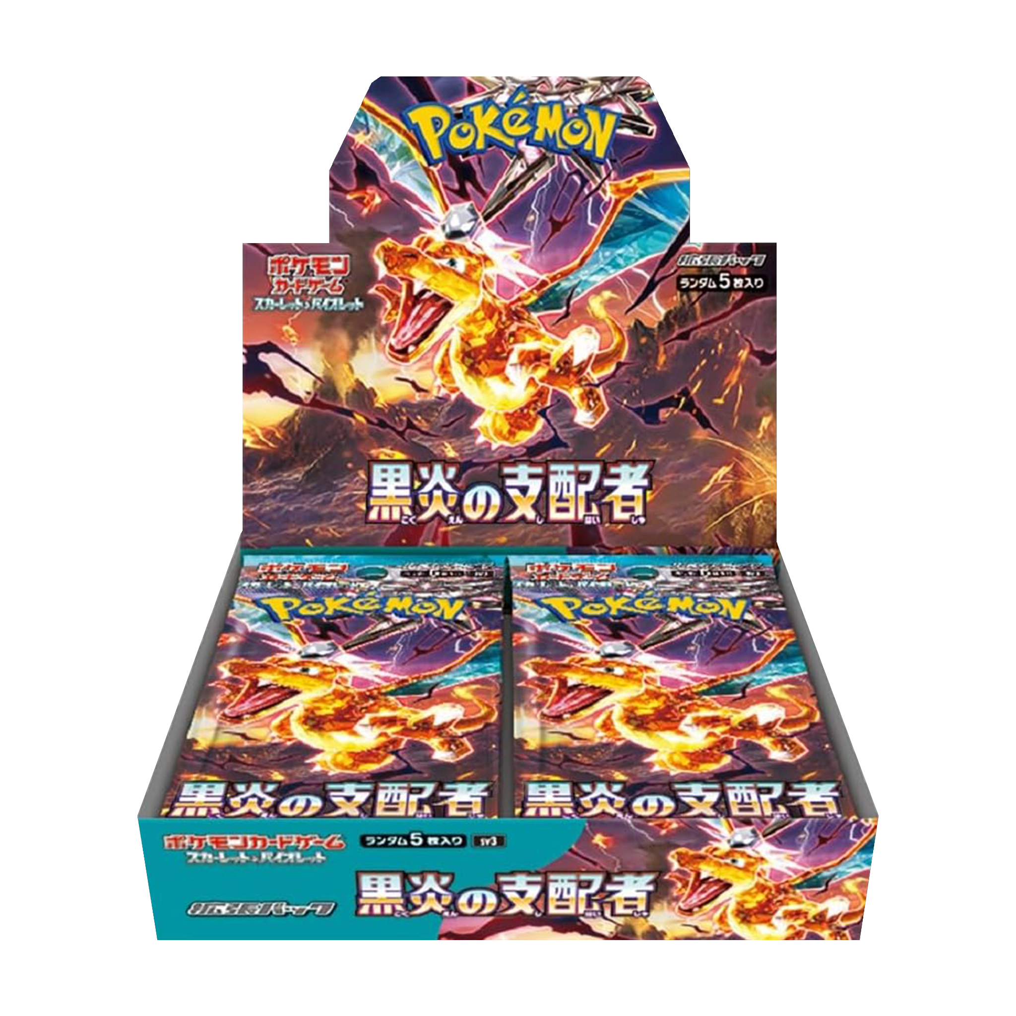 Pokemon Japanese Ruler of the Black Flame Booster Box - TCG Tower