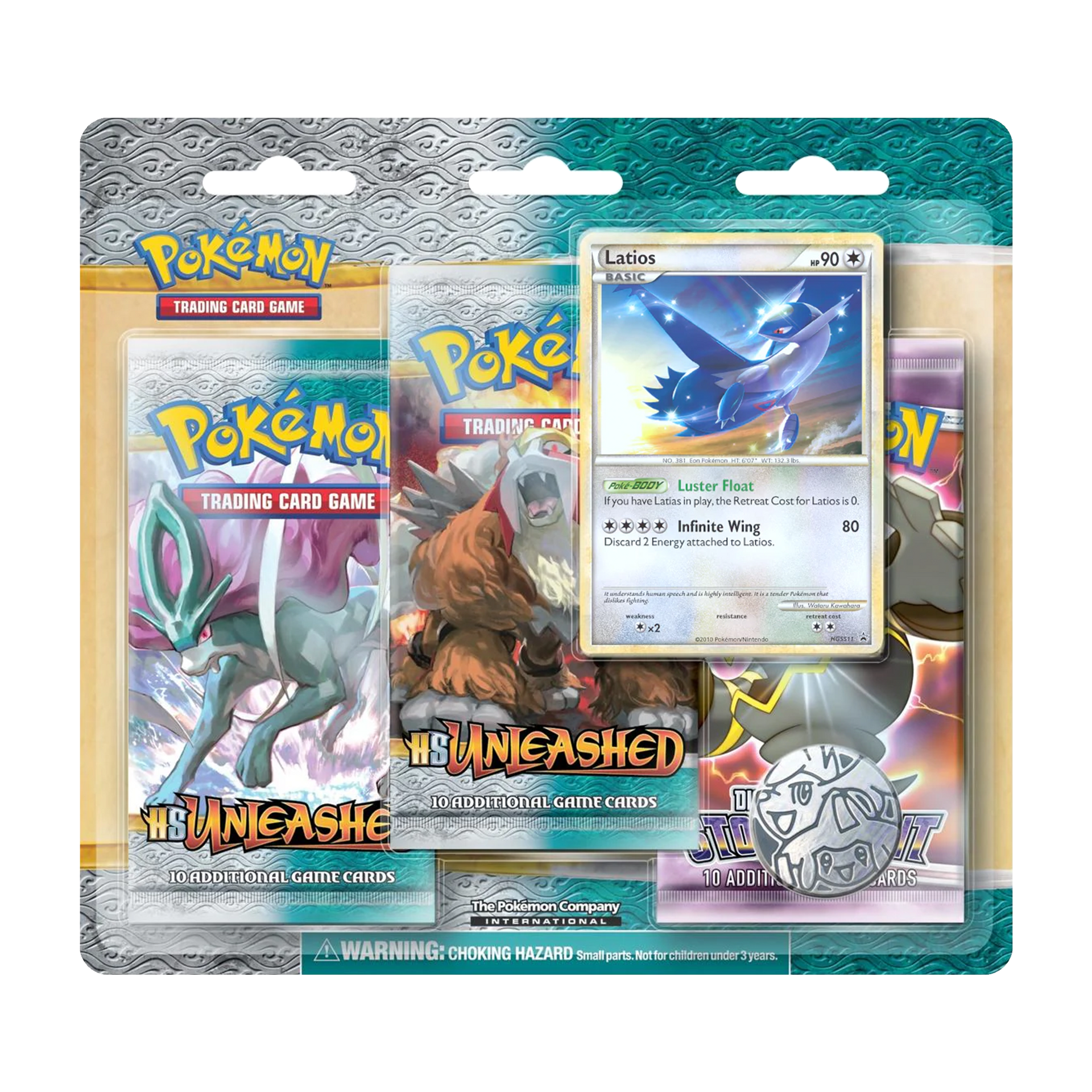 Pokemon Unleashed Latios 3 Pack Blister