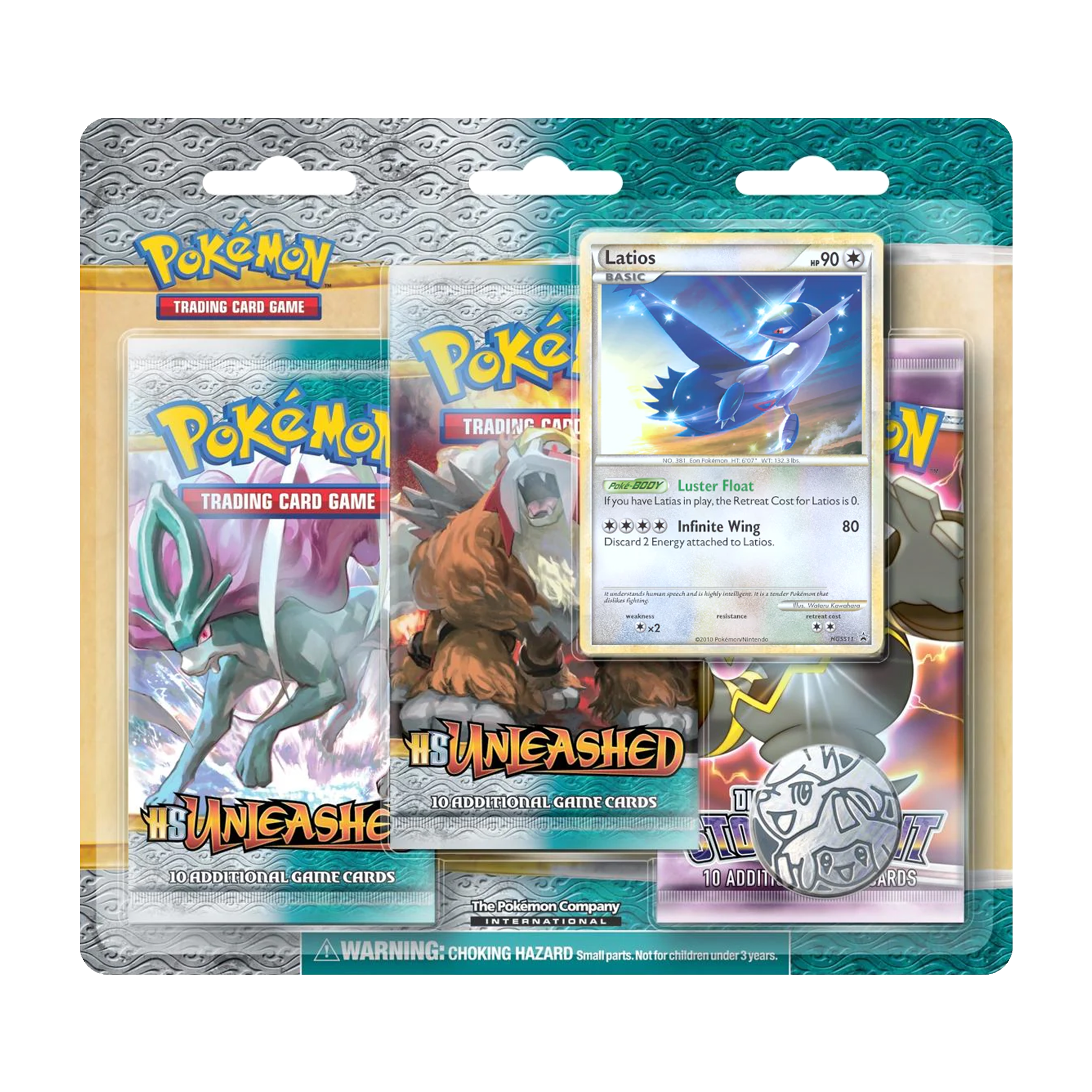 Pokemon Unleashed Latios 3 Pack Blister